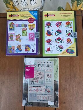 Anita Goodesign Amazing Designs SEALED Floral Baby Machine Embroidery CD Lot NEW